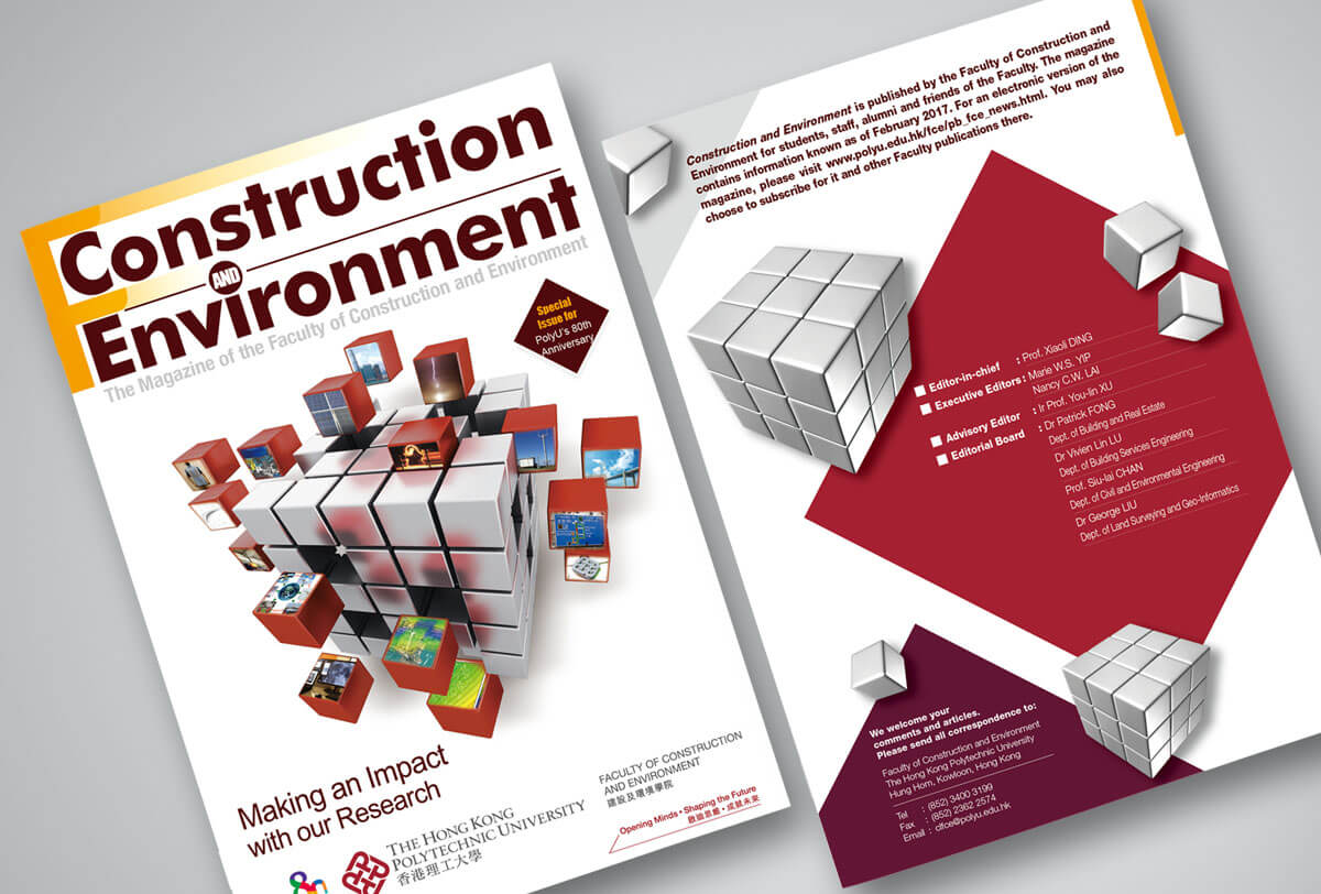 Inmedia Design: Faculty of Construction and Environment-School Magazine Design